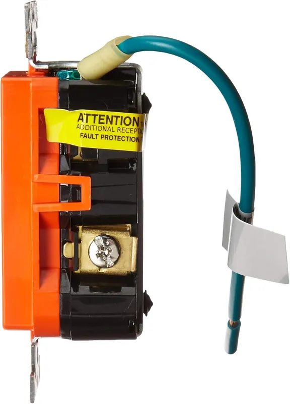 Leviton GFTR2-IGO Extra-Heavy Duty Industrial Grade Isolated Ground Duplex Tamper-Resistant Self-Test GFCI Receptacle 20A-125V