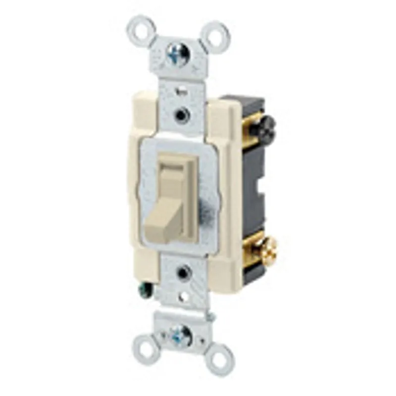 Leviton 54504-2I Toggle Framed AC Quiet Switch 120/277-Volt 15-Amp 4-Way