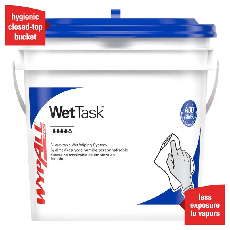 Kimberly-Clark 51677 Wettask Wiper Bucket 4/Carton