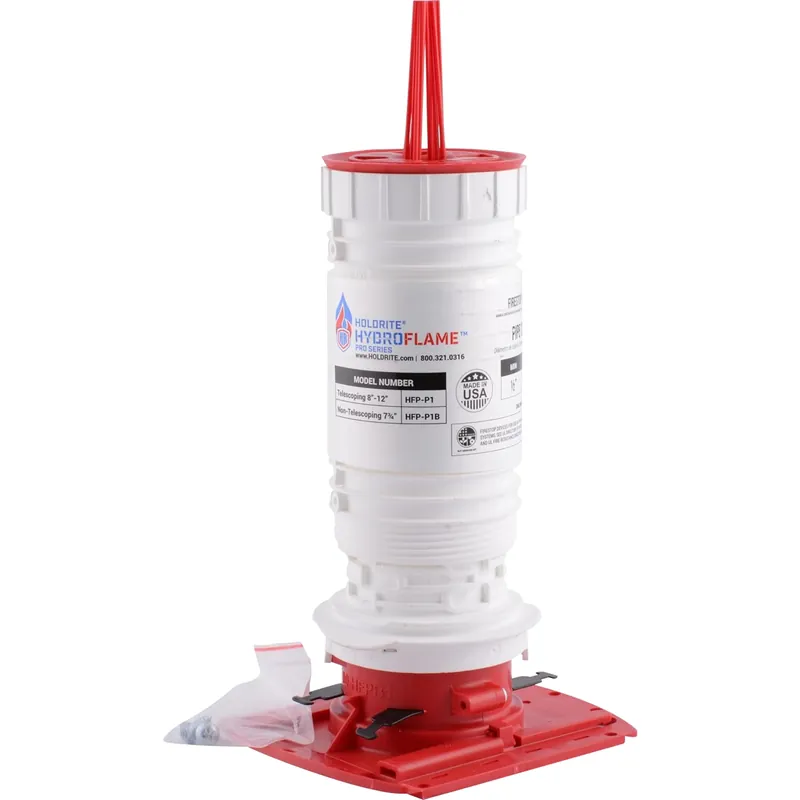 Holdrite HFP-P1B Hydroflame Firestop Non-Telescoping Sleeve, 1/2 - 1 in