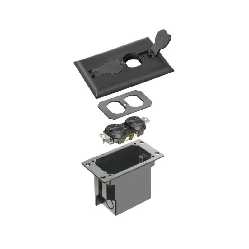 Arlington Industries FLBRF101BL Non Metallic Box with Metal Covers