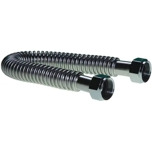 Falcon Stainless SWC340-24 3/4 inches FIP Corrugated Ultra-Flex Water Heater Connector (24 inches Length)