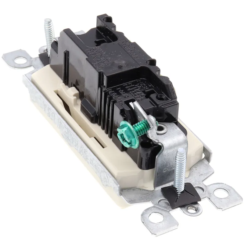 Leviton 5601-2T Decora Rocker Single-Pole AC Quiet Switch 15 Amp, 120/277 Volt 10-Pack