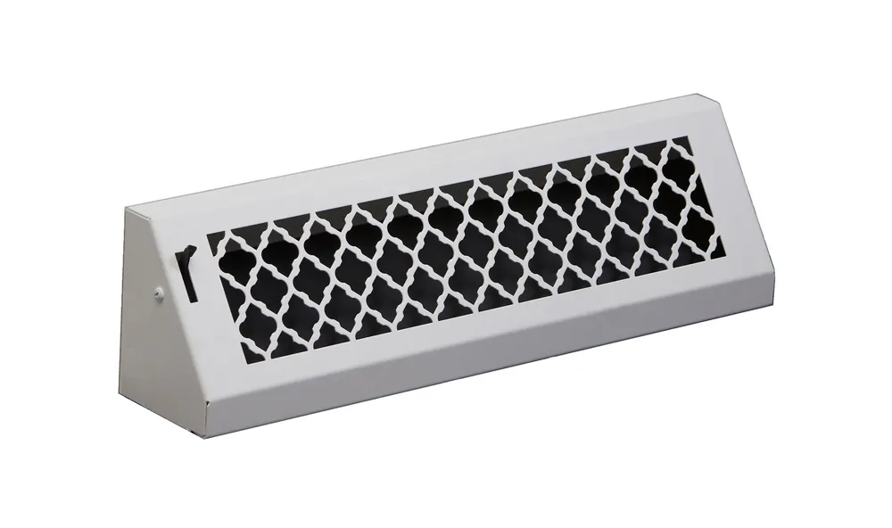 SteelCrest BTU18BBSWH Baseboard Vent 18 Inch White Steel