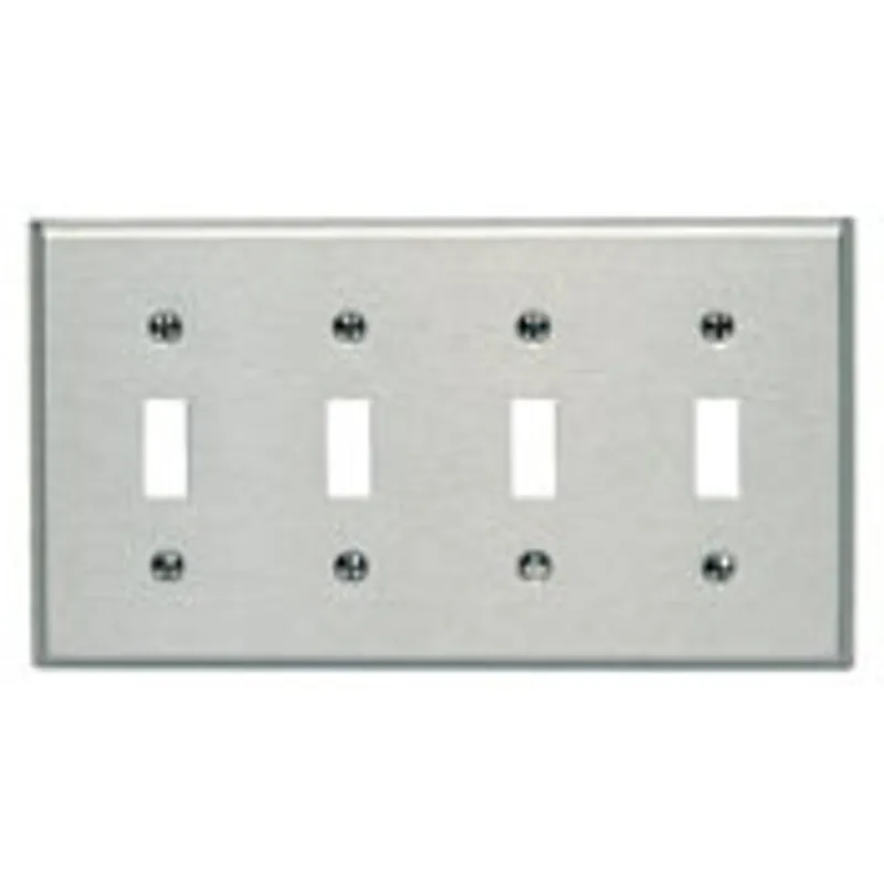 Leviton 84012-40 wall plate 4 gang