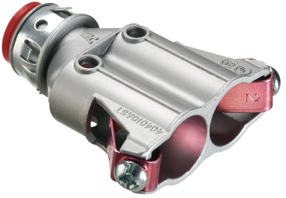 Arlington Industries 404010AST Duplex Zinc Die-Cast 3/8 inches Knockout MC Cable Connector