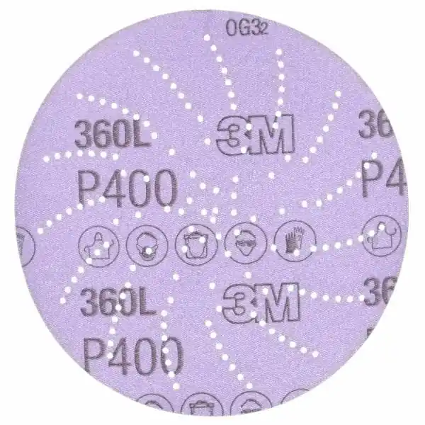 3M 7100077549 Hookit Clean Sanding Disc 360L P400 5 in