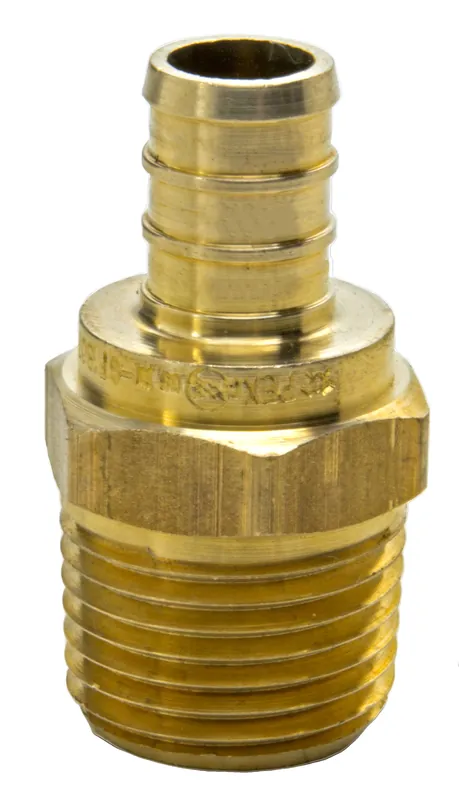 Sioux Chief 646XG2 1-Piece Straight Adapter 1/2 in F1807 Crimp x MNPT