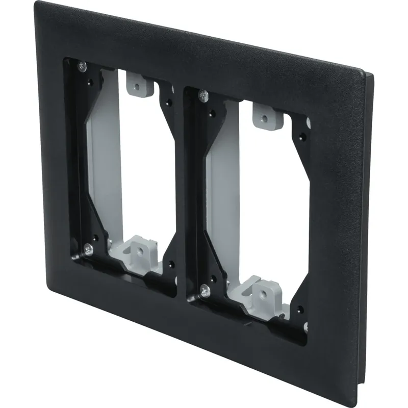 Hubbell PFBRFBL2 Carpet Flange Plastic 2-Gang Rectangular