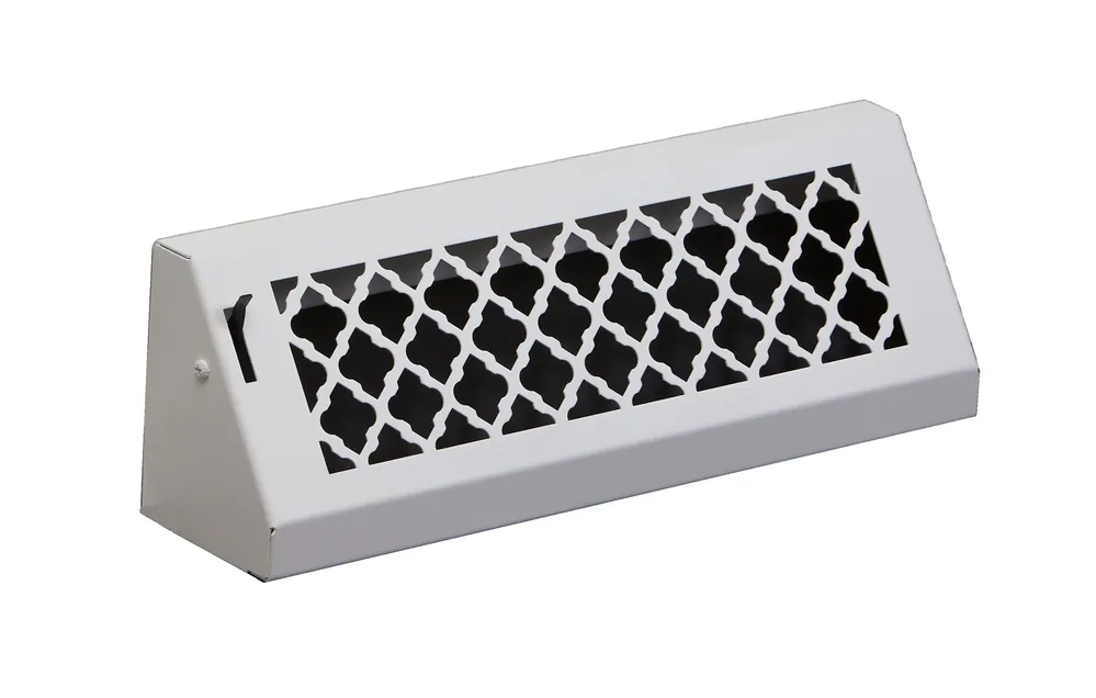 SteelCrest BTU15BBSWH Baseboard Vent 15 Inch White Steel
