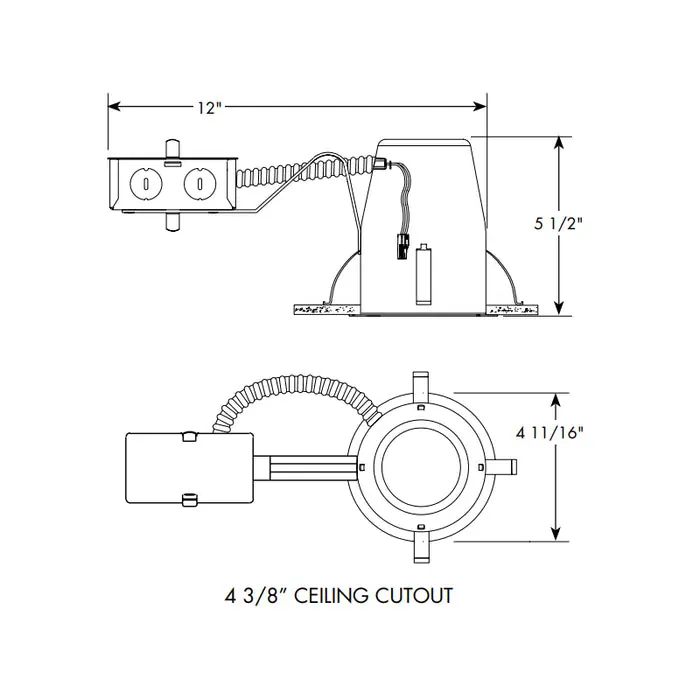 Juno QC4R Quick Connect 4 inches Remodel IC Housing