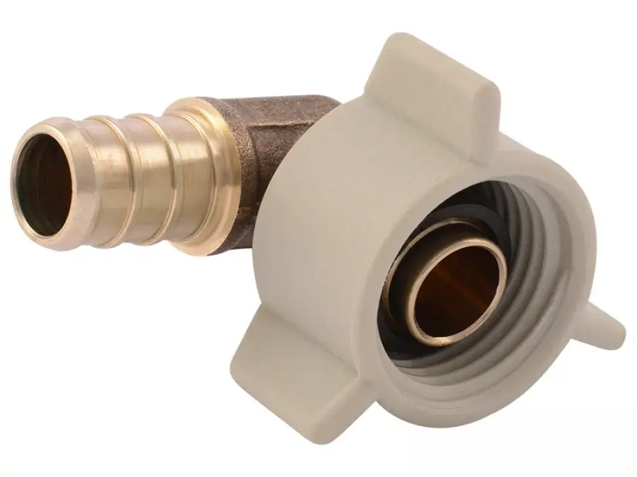 Sharkbite UC532LF 1/2 inches PEX Crimp x 1/2 inches NPSM Swivel Elbow
