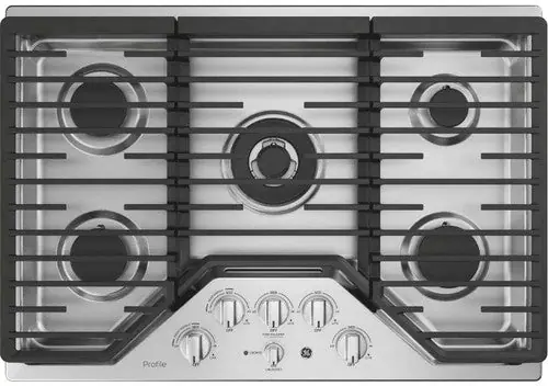 Ge Appliances PGP9030SLSS Profile 30 inches Built-In Tri-Ring Gas Cooktop with 5 Burners and Included Extra-Large Integrated Griddle