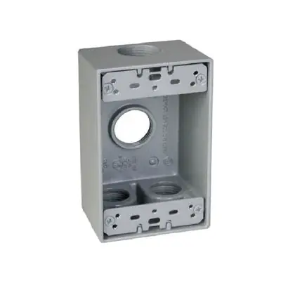 Hubbell SB475S 1g Wp Box (4) 3/4