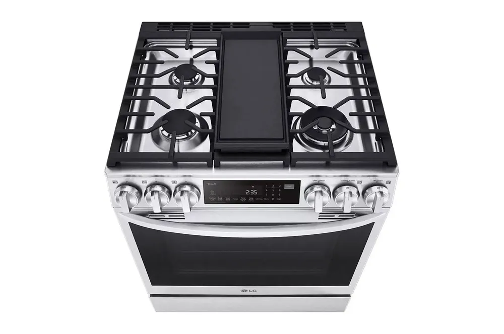 Lg Electronics LSDL6336F 6.3 cu. ft. Smart Dual Fuel Slide-in Range with InstaView, ProBake Convection, Air Fry and Air Sous Vide
