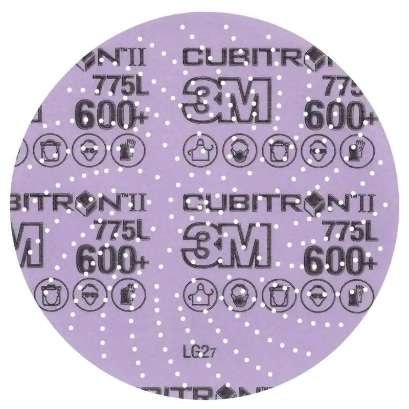 3M 7100383644 Cubitron II Abrasive Disc 6 in Dia, 600 Grit, 50 PK 775L