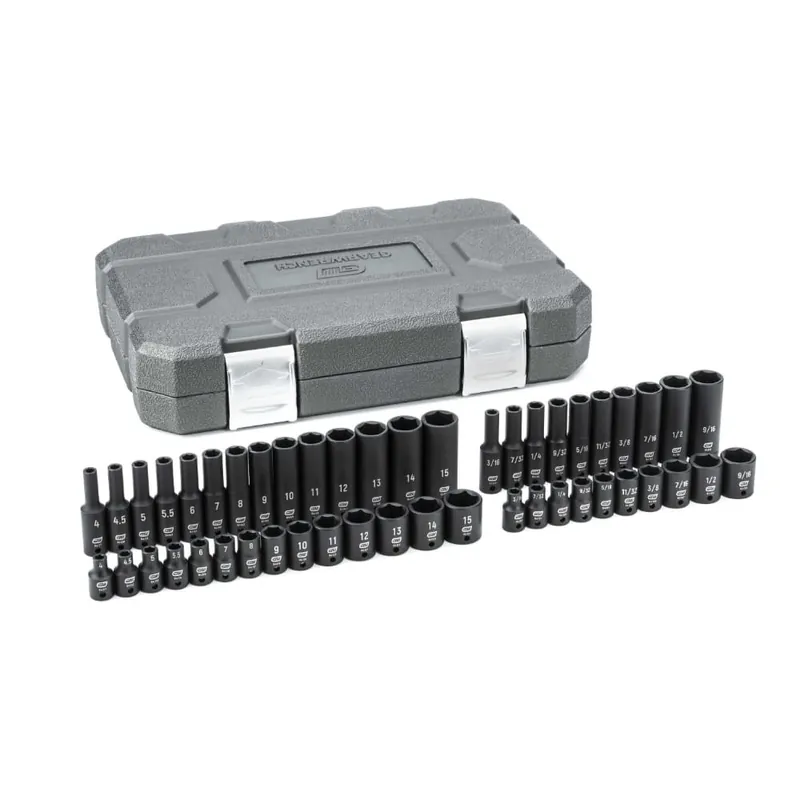 Gearwrench 84902 Set Skt Std/Dp Sae/Met 1/4 Dr 48Pcs