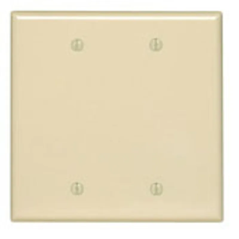 Leviton PJ23-I 2-Gang No Blank Wallplate Midway Size