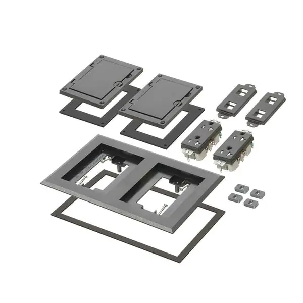 Arlington Industries FLBC8520BL Two Gang Plastic Cover Frame Kits