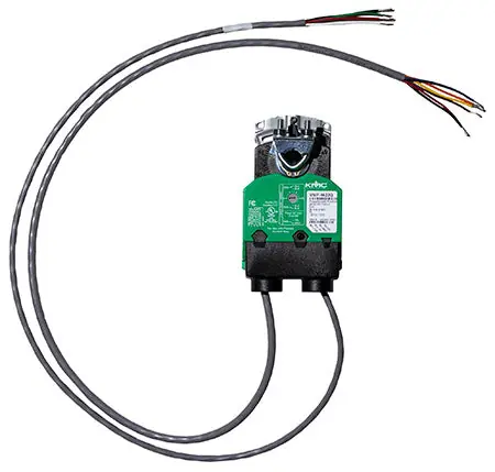 Kmc Controls MEP-4622Q Actuator Proportional/2-Pos., 24 VAC/VDC, Non-Failsafe, 54 in-lb, 3-sec/90-deg., 2 Aux-Sw.