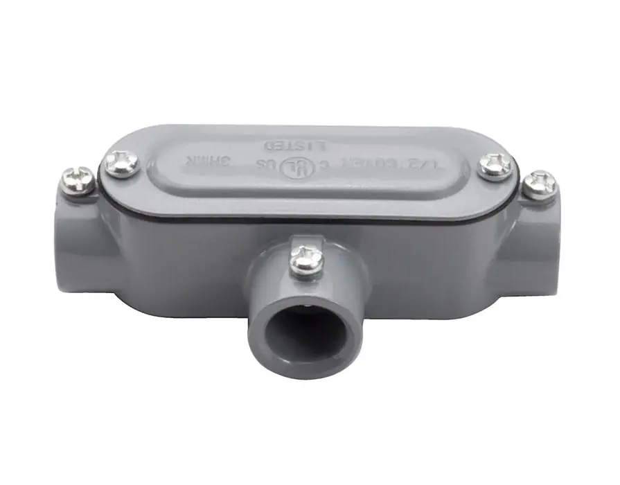 Topaz ET4CG 1-1/4 inches Aluminum EMT "T" Conduit Body