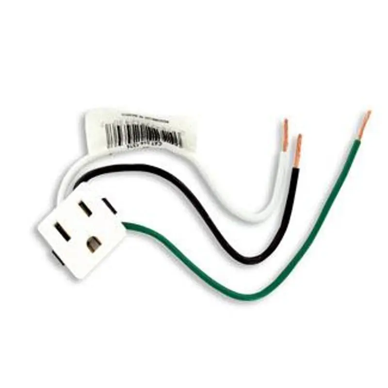 Leviton 1374-1W Snap-In Receptacle 15A, 125V