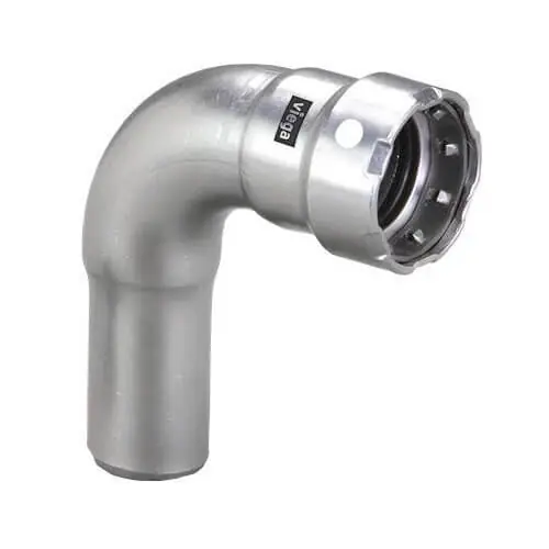 Viega 95045 MegaPress 90 Street Elbow 1-1/2 inches x 1-1/2 inches