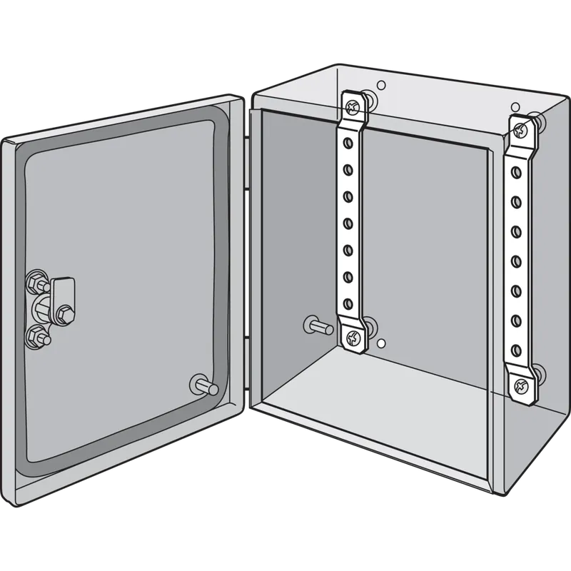 Hoffman LMK15 Din Rail or Panel-Mounting Brackets Fits 150mm Steel
