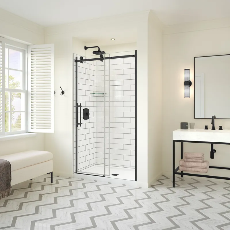 Maax 137421-900-340-000 Sliding Shower Door 45-47in Matte Black