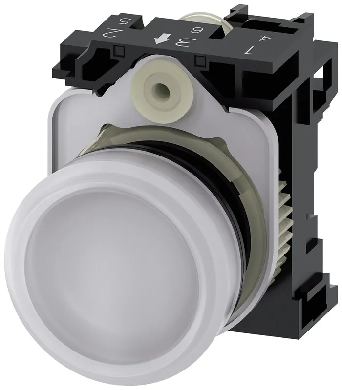 Siemens 3SU11036AA601AA0 Indicator Light compact LED 120V AC/DC