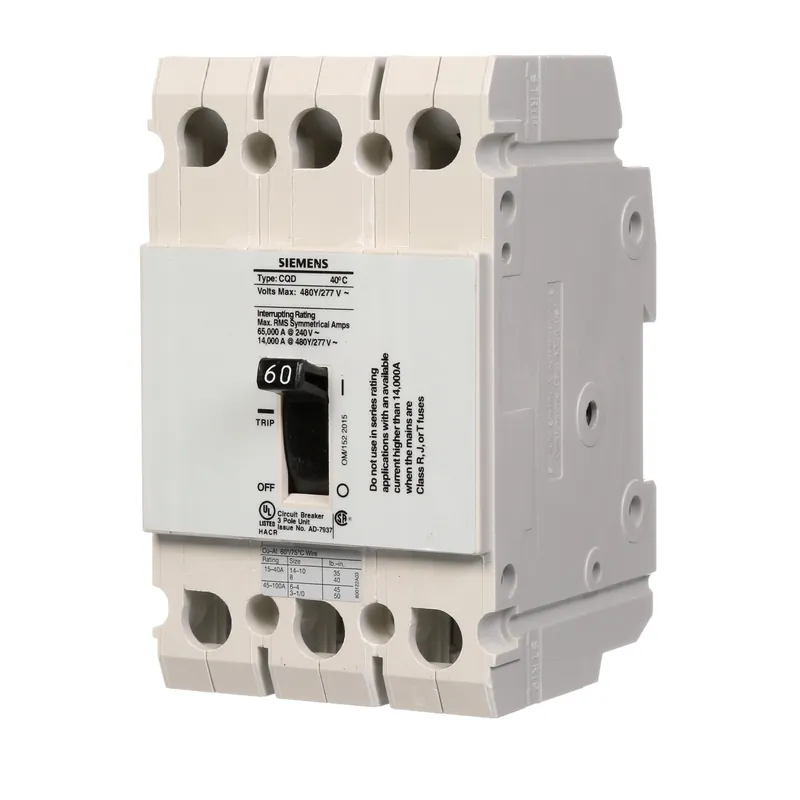 Siemens CQD360 Molded Case Circuit Breaker 60 A