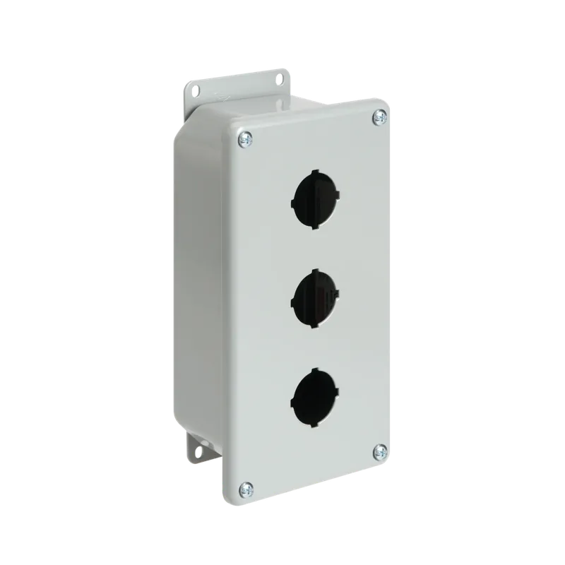 Hoffman E3PBGXM Deep Pushbutton Enclosure 3PB x 22.5mm