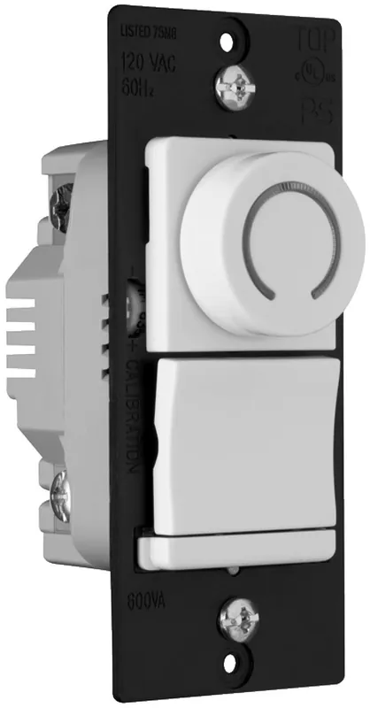 Pass & Seymour DRSC53-PWV Decorator Rotary DR Series Fan Speed Control 5A