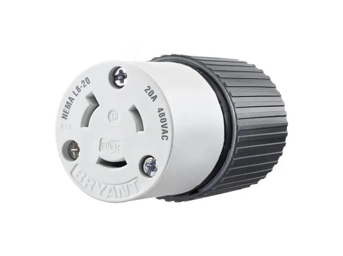 Bryant 70920NC Industrial Female Connector Body 20A 600V AC L9-20R
