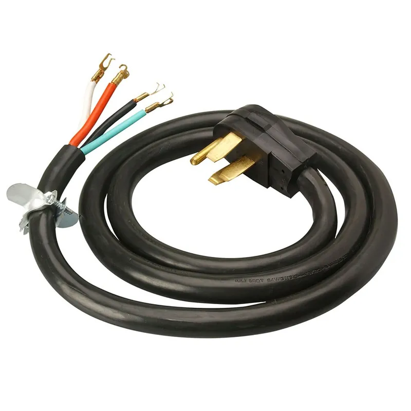 Cord 9046SW8808 6/2-8/2 SRDT 50A Range 6 feet Round Cord with NEMA 10-30 Plug