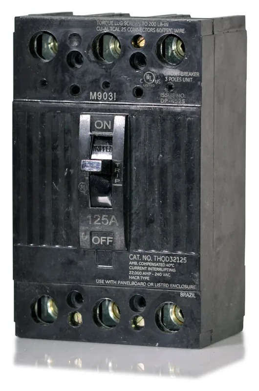 Abb THQD32125WL 3p 240V 22k IC 125 amp w/lugs