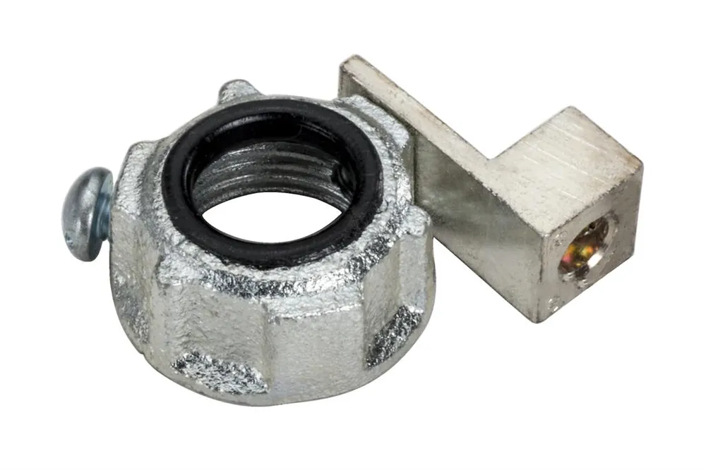 Topaz 326M Metallic Grounding Bushing, Malleable Iron, 2 inches, Female Threaded