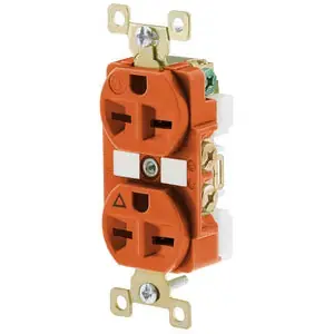 Bryant BRY5662IG Receptacle 15A 250V Single Pack