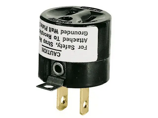 Bryant 5273L Grounding Adapter 15A 2W to 3W