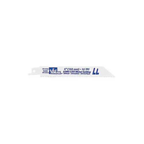 Ideal 36-075 6 inches x 3/4 inches x .035 inches General Purpose Reciprocating Blade (5/PK)