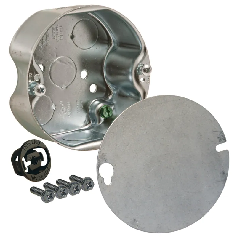 Raco 296 Round Ceiling Rated Box 1-1/2 in. Deep Five 1/2 in. KO's