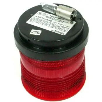 Edwards 101FINHR-N5 Stackable Beacon Flashing Halogen Light Unit 120VAC