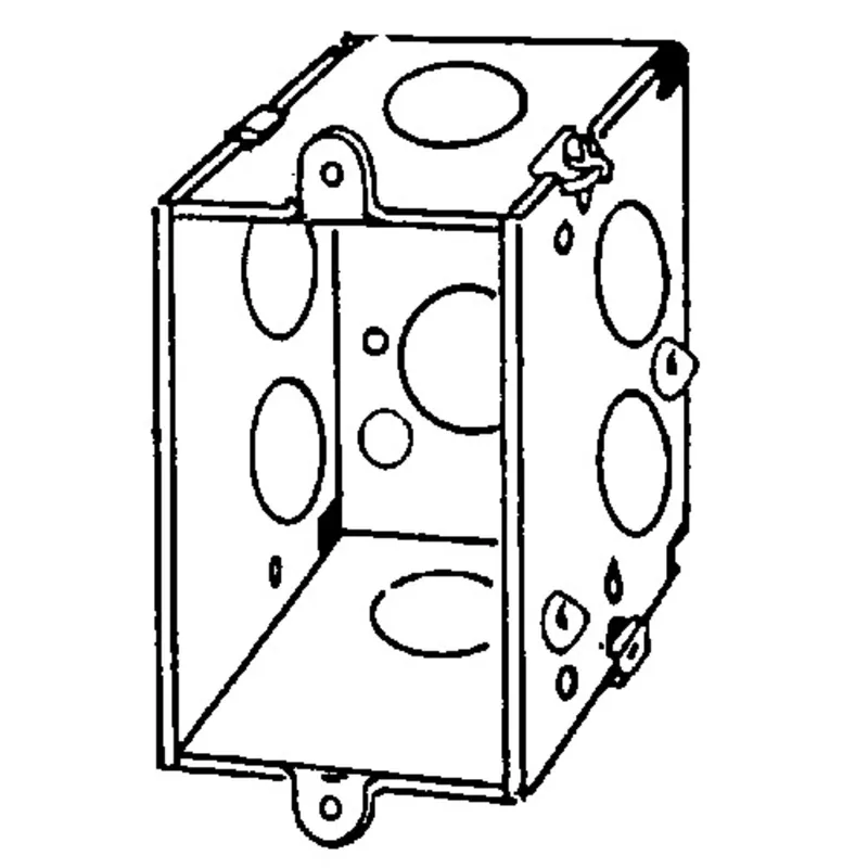 Appleton 333LE Box Square Corner Switch 3X2X2-3/4 Nail Holes