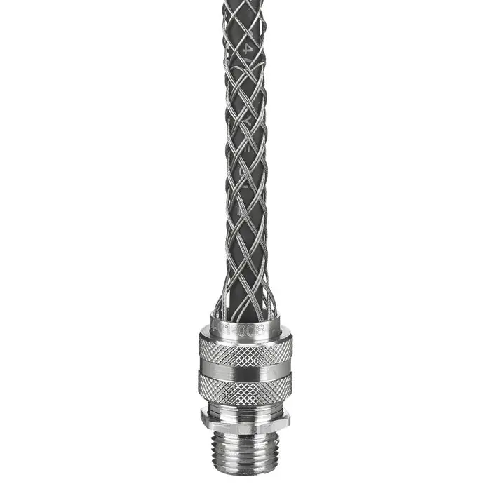 Bryant DC5012 Deluxe Cord Grip, Straight Male, .500-.625 inches, 1/2 inches With Mesh