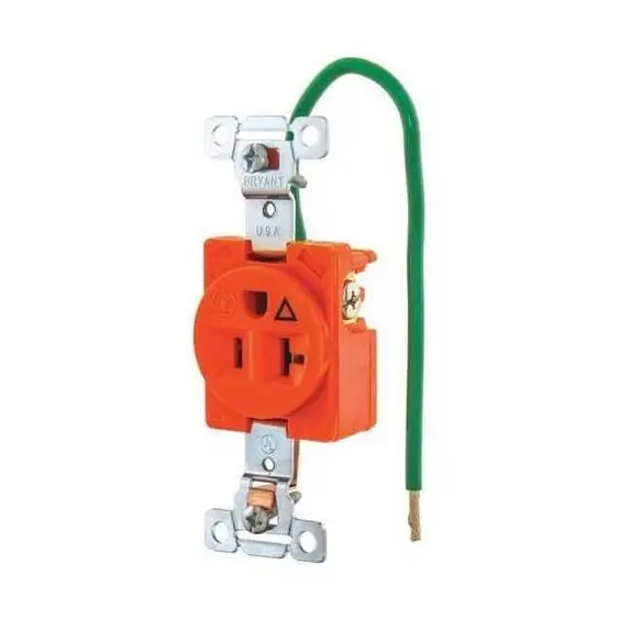 Bryant 5361IG Single Receptacle 20A 125V 5-20R
