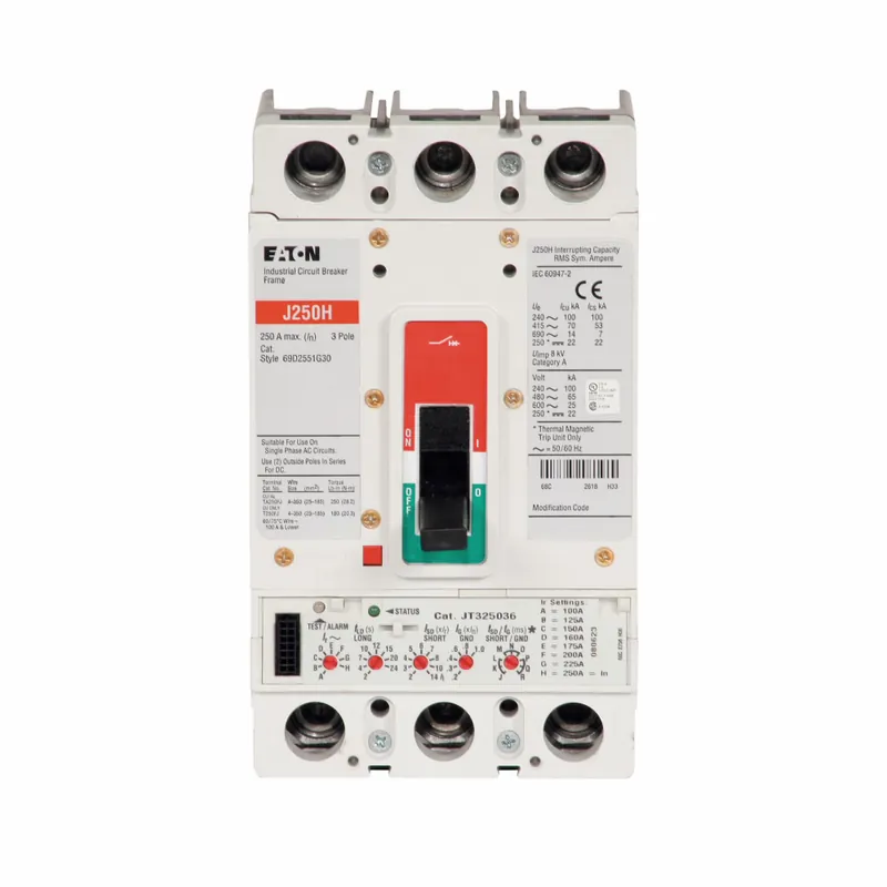 Eaton JGH3250FAG Series G JG Frame Molded Case Circuit Breaker 250 Amp