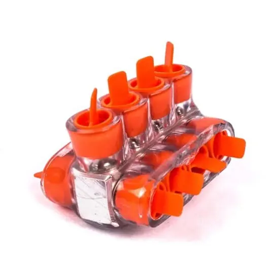 Abb CSB4-4 aluminum multi-tap encapsulated cable blocks 4 outlets