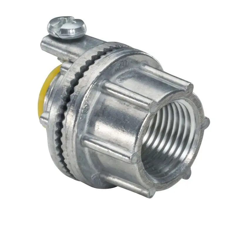 Topaz 203B Rigid Watertight Hub with Bonding Screw, Die Cast Zinc, 1 inches