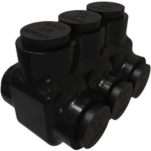 Ilsco pbtd-3-3/0-sr nimbus insulated aluminum multi-tap connector 3 ports