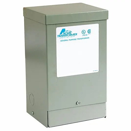 Acme T253008S Low Voltage Distribution Transformer - Single Phase, 240X480 - 120/240V, 0.5kVA